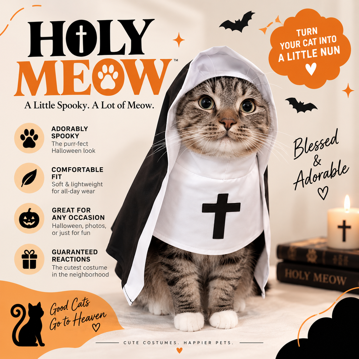 The Holy Meow Pet Nun Costume