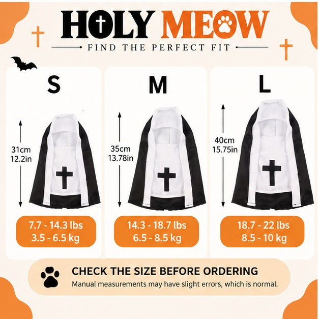 The Holy Meow Pet Nun Costume